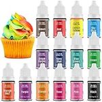 Food Colouring Gel Cake Decorating Set - Waysroma 14 Colors Gel Based Flavorless Edible Food Color Dye Vibrant Concentrated Icing Colors for Kids Cakes Macaron Frosting Fondant Cookie