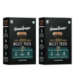 HomeGrain No Maida Jowar Millet Pasta|Gluten Free Millet Pasta|Vegan Healthy Pasta Made With Plant Base Protein|250 Gram|Pack Of 2