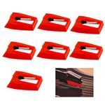 7pcs Record Player Needle, Turntable Replacement Needle Practical Record Player Needle Replacement Accessory for Vinyl Record Player (Red)