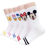 evei Animation Character Cartoon Series Collection Women's Original Socks (D04_5 pairs), D04_5 Pairs, One Size