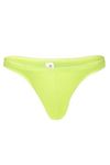 BRUCHI CLUB Sexy Men Thong Briefs in Green (L, NEON)