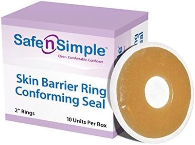 Safe n' Simple Conforming Stoma Rings, Stretchable Ostomy Barrier Strips for an Easy Application, Durable Ring Barrier Ostomy Supplies, 2” x 10 Ostomy Barrier Strips