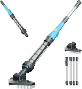 Cordless Pool Vacuum Cleaner - Rechargeable Stick Design for Quick Sand & Dirt Removal in Inground/Above Ground Pools, Spas & Hot Tubs (Blue)