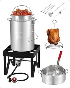 RIEDHOFF Turkey Fryer Propane Burner Kit [54,000 BTU] Seafood Boil Pot With Basket Kit, Ideal for Outdoor Cooking