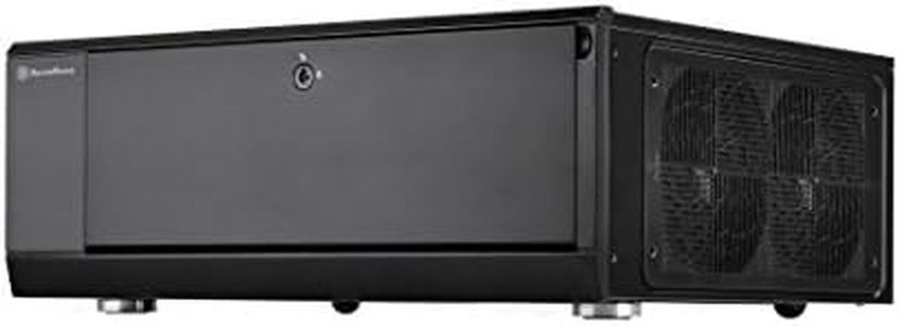 SilverStone Technology Home Theater Computer Case (HTPC)with lockable front panel for ATX / Micro-ATX Motherboards GD10B