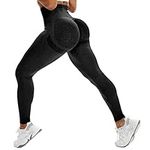 RIOJOY Scrunch Gym Seamless Leggings Women High Waist Ruched Butt Lifting Sports Leggings