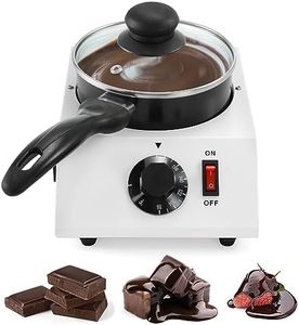 Dyna-Living Chocolate Melting Pot Chocolate Melter Pot 40W Chocolate Warmer for Melting Chocolate, Chocolate Tempering Machine for Home, Electric Chocolate Fountain Machine for Chocolate Melts