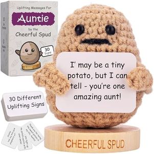 Aunt Gifts - The Cheerful Spud: Aunt Edition | Cute Potato Doll with 30 Positive Signs for Aunts - Unique Gift for Auntie from Niece, Nephew - Aunt's Birthday or Christmas Stocking Stuffers Presents