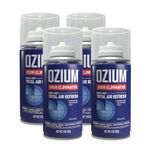 Ozium Air Sanitizer, 2 oz Car Fogger: Single-Shot Smoke Odor Eliminator & Car Air Freshener (Original, 4 Packs)