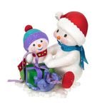 Hallmark Keepsake Christmas Ornament 2024, Making Memories Wrapping Lesson, Snowman Collectors Gifts