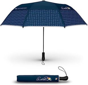 Weatherman Umbrella - Arnold Palmer Compact Collapsible Umbrella for Car and Backpack - Windproof Umbrella Resists Up to 55 MPH Winds - Protection Umbrella from Wind, Rain & Sun (High Flyer)