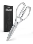 SimCoker Heavy Duty Kitchen Scissors – Stainless Steel Forged Shears for Meat, Bones & Fish, Dishwasher Friendly, 5-Year Guarantee, Gift for UK Home Cooks