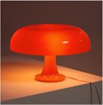 Mushroom Table Lamp for Hotel Bedroom Bedside Living Room Decoration Aesthetic Cool Retro Lighting Modern Minimalist Desk Lights (Color : Oranje, Size : USB)