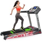 Branx Fitness Elite Runner Pro - HUGE 140 x 48cm Running Deck - 6.5HP Foldable Treadmill with Auto Incline - Bluetooth, LCD Screen & Speakers, 21km/h Max Speed, CERTIFIED 160kg Max Capacity.