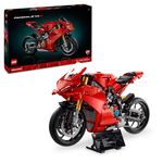 LEGO Technic Ducati Panigale V4 S Motorcycle Model - Building Sets for Adults, Men & Women Aged 18+ - Gifts for Motorbike Fans - 42202