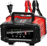 20-Amp Car Battery Charger, 12V/20A