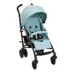 Chicco Lite Way Stroller with Bumper Bar, Pram for 0-5 Years Baby/Toddler/Kid (Boy,Girl), Fully Reclining Backrest with 4 Positions, Linked Brakes & Shock-Proof Wheels (Upto 22 Kgs, Hydra Aqua Blue)