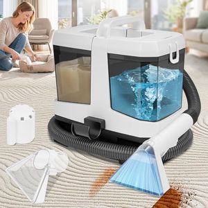 Foandbevi Portable Carpet & Upholstery Cleaner Machine, 800W Brushless Motor 16KPa Powerful Suction Self-Cleaning with 3 Brush Heads, Deep Cleaning Spot Shampooer for Pet, Sofa, Couch, Car & Area Rugs