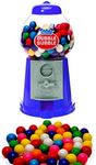 PlayO 7" Coin Operated Gumball Machine Toy Bank - Dubble Bubble Classic Style Includes 23 Gum Balls - Kids Coin Bank Candy Dispenser - Birthday Parties, Novelties, Party Favors and Supplies