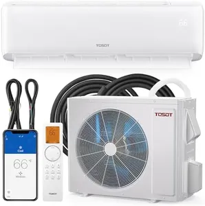 TOSOT 36,000 BTU Mini-Split Air Conditioner and Heating System, 21 SEER2 Wifi-Enabled Ductless Inverter AC Unit with 16ft Copper Line Set, Voice Controlled, 208-230V, Cosmo Series