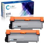 LxTek Compatible Toner Cartridge Replacement for Dell E310dw P7RMX PVTHG 593-BBKD E310 E514 E515 to use with Wireless Monochrome E310dw E515dw E514dw E515dn Printer(2 Black, High Yield 2600 Pages)