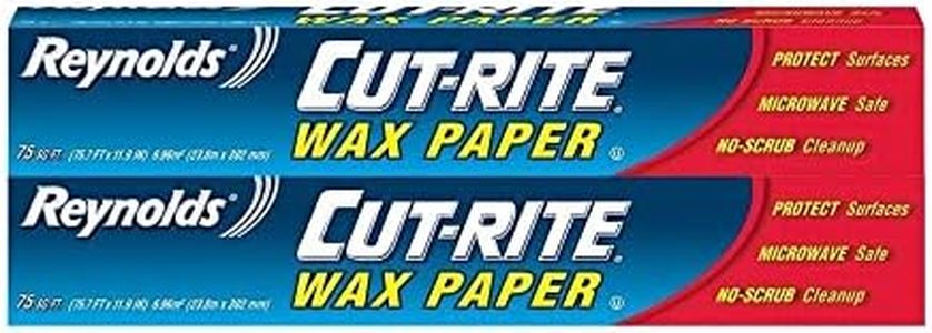 Reynolds Wrap Cut-Rite Wax Paper, 75 Sq Ft (Pack of 2)