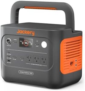 Jackery Explorer 1000 v2 Portable Power Station (1050Wh Version), 1500W AC/100W USB-C Output, LiFePO4 Battery, Fast Charge, Power Supply for Outdoor,Emergency, RV, Off-Grid Living