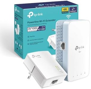 TP-Link TL-WPA1000 KIT CPL WiFi Adaptateur Réseau CPL, Homeplug AV2 1000Mbps, Bi-Bande WiFi AC1200Mbps, Boitier CPL WiFi Ethernet, Brancher et Utiliser, Port Ethernet Gigabit, OneMesh, CPL Fibre
