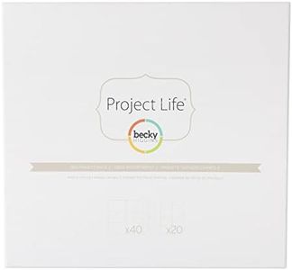 Becky Higgins Project Life Photo Pocket Page Protector 12x12, for Scrapbooking, Memory Keeping, Journaling, Crafting, and More, American Crafts