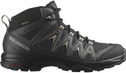 SALOMON Men's X Braze Mid Gore-Tex Hiking Shoe, Black/Phantom/Vintage Khaki, 10 UK