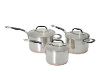 ProWare Copper Base Cookware Set of 3 (16cm, 18cm and 20cm saucepans)