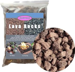 Medium Lava Rock 5LBS, 1" - 2" Natural Volcanic Stones Use in Fireplace, Fire Pit or Bowl Rocks for Indoor Outdoor Natural Gas Propane Fires and Decorative Landscaping