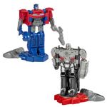 Transformers One Robot Battlers Action Figure 2-Pack, 4.5-Inch Optimus Prime (Orien Pax), 4.5-Inch Megatron (D-16), Interactive Toys for Boys and Girls Ages 6 and Up