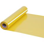 HTV Iron on Vinyl 12Inch by 25ft Roll HTV Heat Transfer Vinyl for T-Shirt HTV Vinyl Rolls for All Cutter Machine - Easy to Cut & Weed for Heat Vinyl Design (25ft, Yellow)