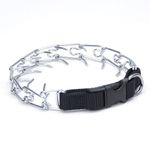 Coastal Pet Titan Easy-On Dog Prong Training Collar with Buckle - Natural Correction Collar for Dog Training - Side-Release Buckle - Black - 3.0 mm x 18"