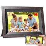 KODAK Digital Picture Frame 10.1 Inch WiFi Electronic Picture Frame HD IPS Touchscreen Smart Photo Frame with 32GB Memory, Automatic Rotation, Share Pictures, Music, Videos