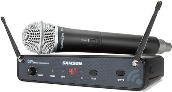 Samson Technologies Concert 88x Handheld Wireless System with Q7 Microphone (D Band) (SWC88XHQ7-D),Black