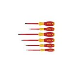 Wiha VDE SoftFinish Slotted/ Pozi Screwdriver Set 25477 (6 Pieces)