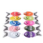 Bubble & Squish Fish | Sensory Squidgy Fish Numbered 1 to 10 in Assorted colours | Sensory toy for 3 years and up