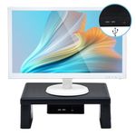 DAC Stax Adjustable, Stackable Desktop Computer Monitor Stand Laptop Riser with 2 USB Charging Ports, Supports up to 66 Pounds, Medium Size