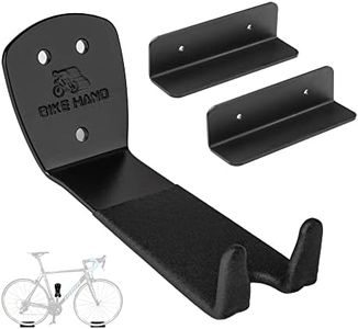 BikeHand Bike Bicycle Cycling Pedal Wall Mount Hangers - Heavy Duty Indoor Storage Stand Hook Rack - Store Your Road, Mountain or Hybrid Bikes in Garage or Home - 1 Pack