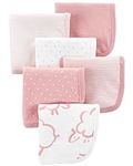 Carter's 6-Pack Washcloths (Pink)