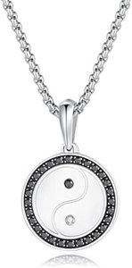 GAVU Collar Yin Yang para Hombre con Cadena de Acero Inoxidable 60cm