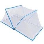 Alomejor Mosquito Net Tent Foldable Ventilate Summer Bedroom Net Tent for Home Outdoor Travel Summer(Blue)