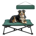 Navaris Portable Elevated Dog Bed with Carry Bag - Medium Raised Dog/Cat Bed for Outdoor Travel Camping Off The Floor Hammock Chair Suitable For 15kg / 33lbs