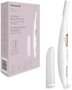 Panasonic ES-WR51 Compact Body Trimmer, Women's Hair Remover, Ladies Shavers, Dry, Battery Powered (1 X AAA Required), Protection Cap, Cleaning Brush, White