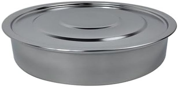 LABLPSAI Lab Sieves 304 Stainless Steel Economy Test Sieve Catch Pan and Lid 8" Diameter