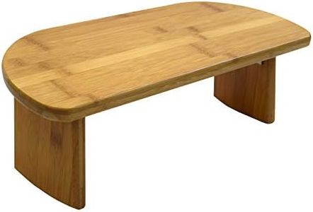 Bamboo Meditation Kneeling Bench - Best Design - Folding Legs - Portable - Ergonomic