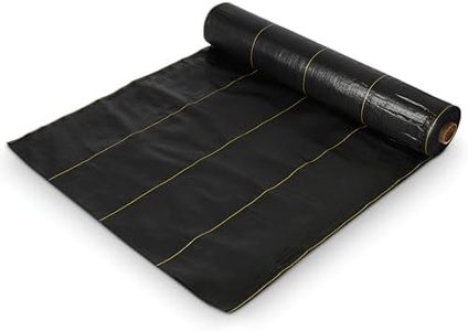 Dewitt Sunbelt Woven Ground Cover, 3.2 oz, Black, 6' x 200' - Durable Weed Barrier Fabric for Greenhouse, Garden, Outdoor Display & Landscaping