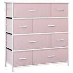 LLappuil 8 Drawer Dresser, Kids Dresser for Bedroom, Nursery, Closet, Hallway, Living Room,Fabric Storage Furniture